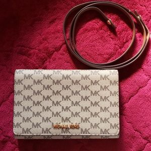 Michael MK Acorn Brown Xbody Crossbody